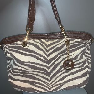 Authentic Michael Kors Zebra Print Bag